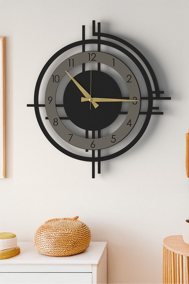 Şık Ve Modern Duvar Saati - 51cm Büyük Boy, 4 Farklı Renk Seçeneği - 1