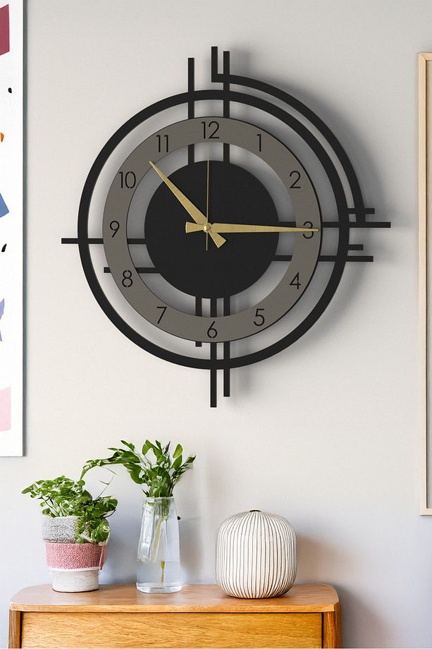 Şık Ve Modern Duvar Saati - 51cm Büyük Boy, 4 Farklı Renk Seçeneği - 7