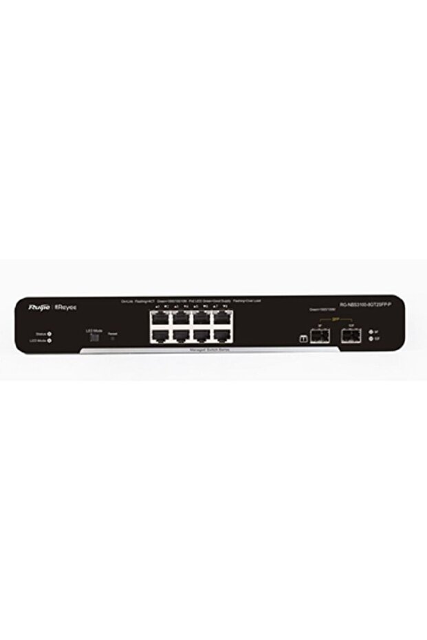 REYEE RG-NBS3100-8GT2SFP-P, 10-Port Gigabit Layer 2 Cloud Managed PoE Switch - 1
