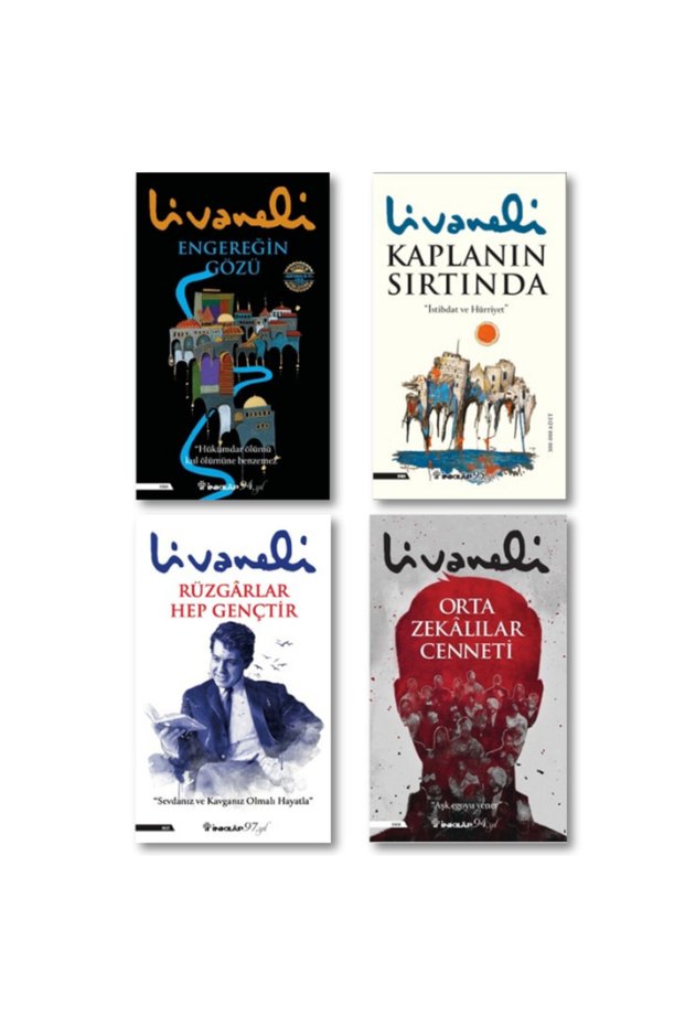 Zülfü Livaneli Book Set / Engereğin Gözü - Kaplanın Sırtında - Orta Zekalılar Cenneti - Rüzgarlar