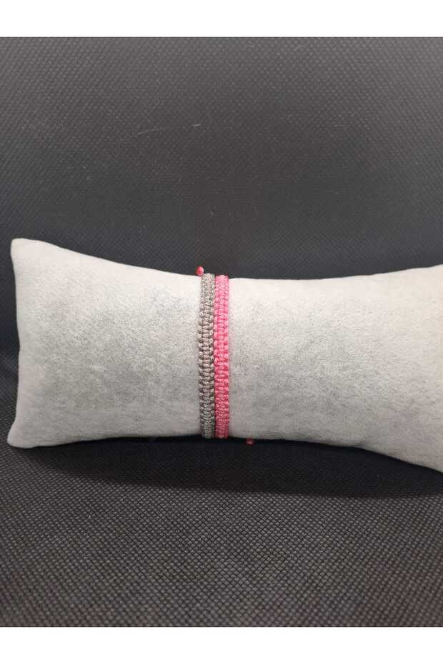 Adjustable Bracelet - Hand Knitted Macrame Bracelet