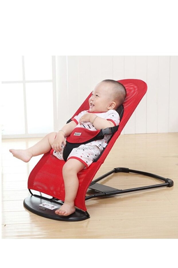 Red Baby Newborn Infant Bouncing Chair Rocking Seat Safety Bouncer Balance Soft