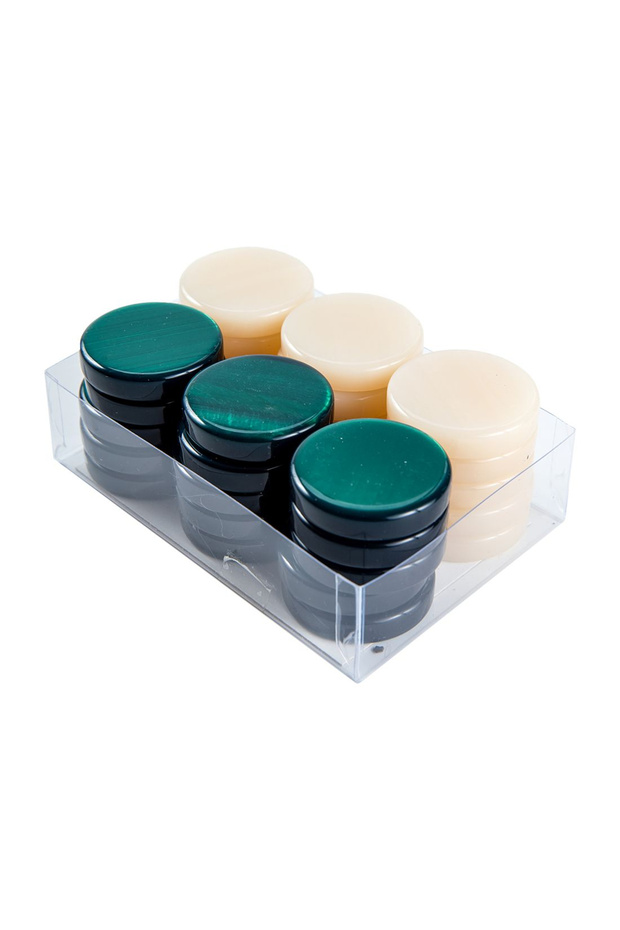Puluri joc table - sidef Verde- d.36 mm