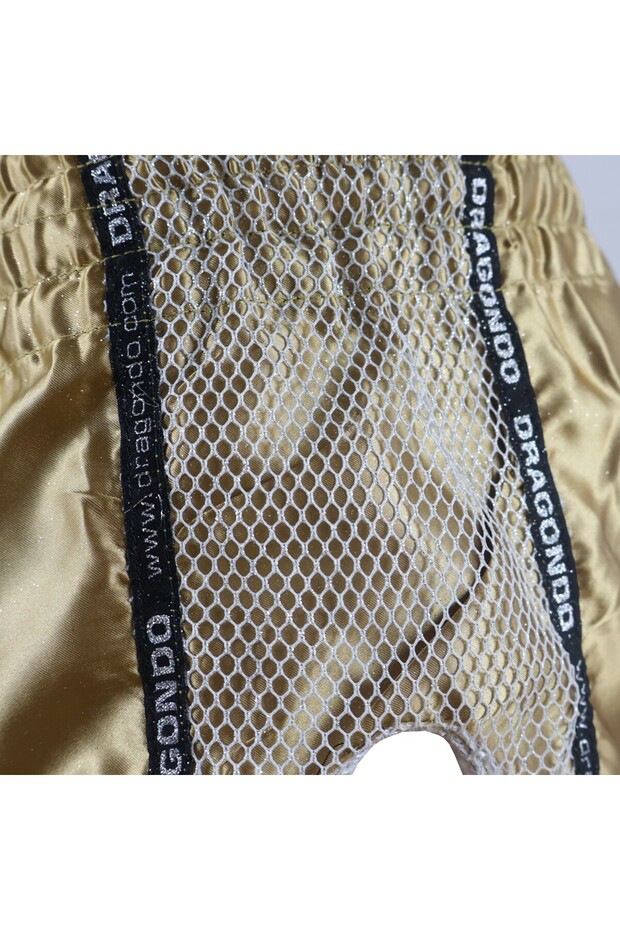 MT3076 Shiny Muay Thai Gold Kick Boks Şortu - 3