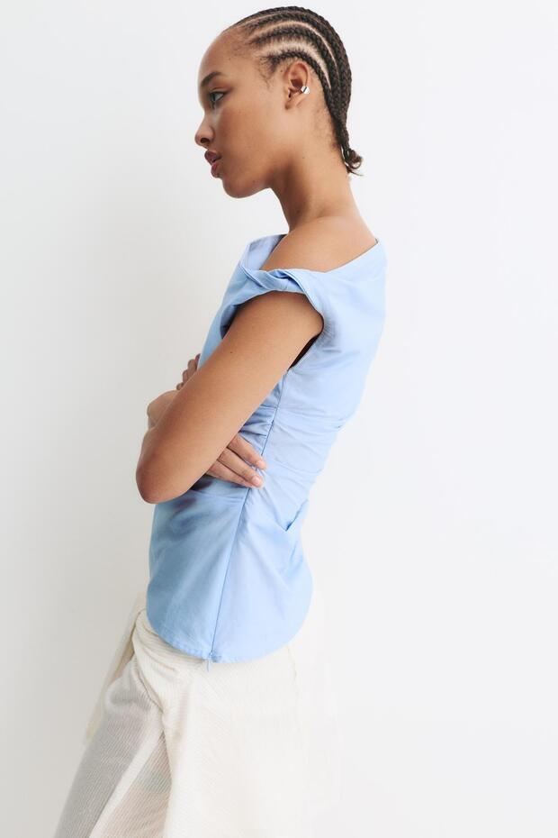 Drapeli poplin top - 5