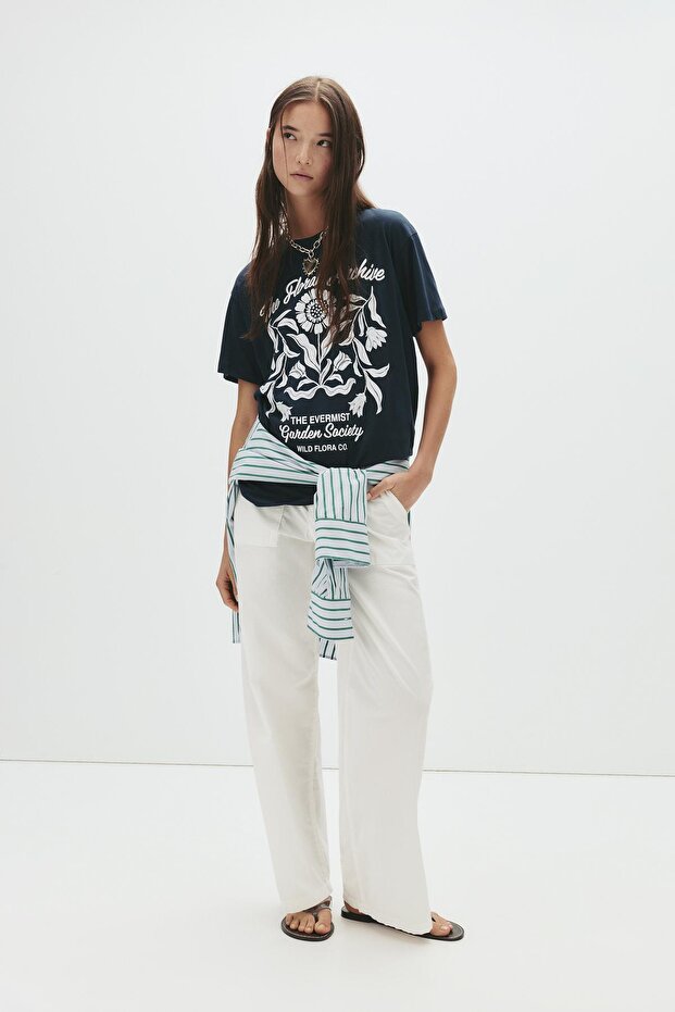 Ezoterik Çiçekli Tişört - 2