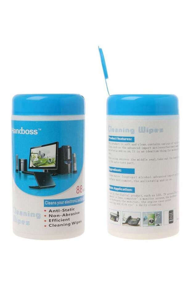 Handboss Screen Cleaning Wipes – Pre-Moistened Wet Wipes for Laptop, LED, LCD, TV Monitor, iPad &