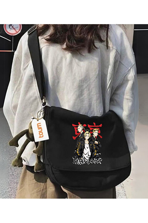 Anime Tokyo Revengers Printed Unisex Postman School Bag