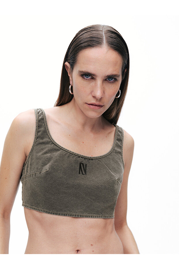 Askılı Crop Top - 4