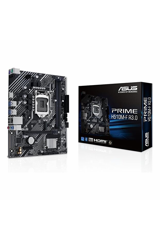 Prime H510M-F R3.0 DDR4 (3200MHz)OC M.2 HDMI PCIe 4.0 1200P mATX Anakart - 1