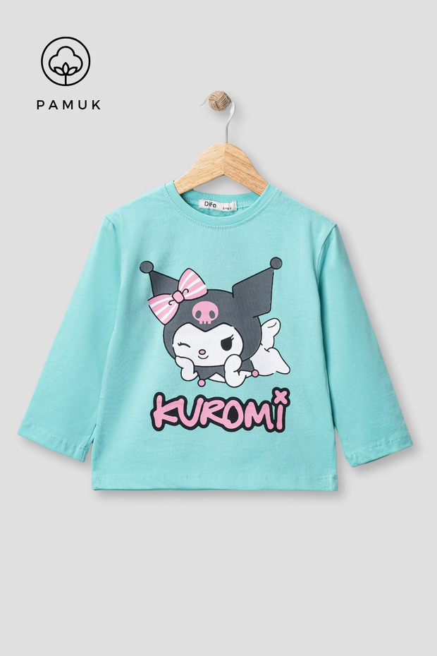 Seasonal Girl's Cotton Printed Long Sleeve Tshirt