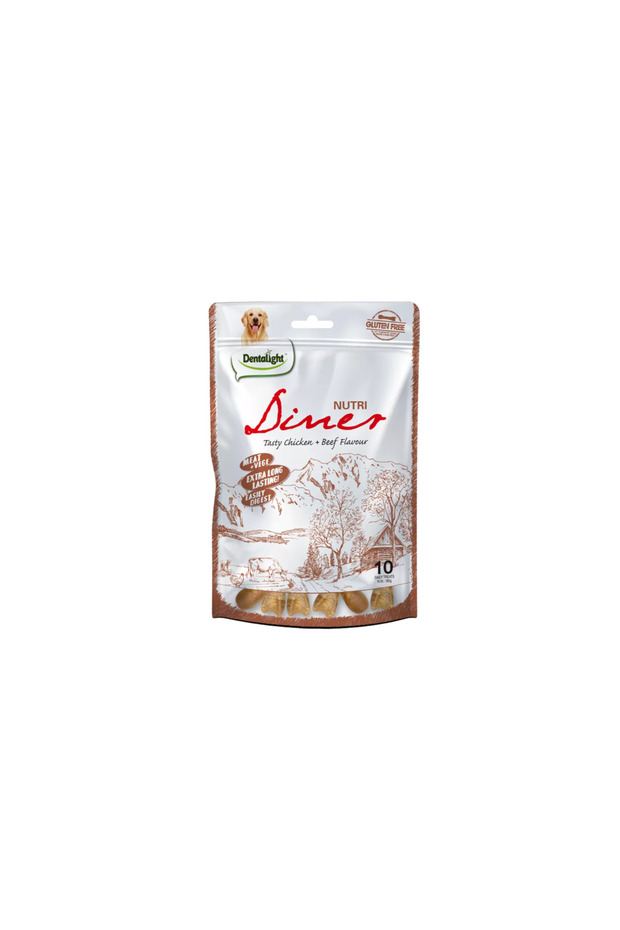 3" Nutri Diner Tasty Dog Treat-Chicken&Beef Flavour 10pcs/Pack (180g)