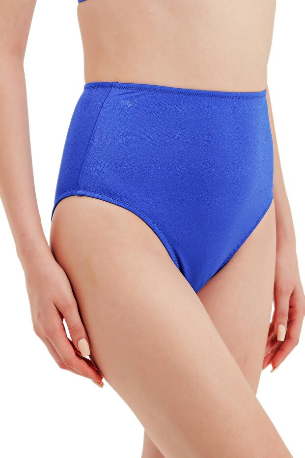 Yüksel Bel Mavi Bikini Alt - 3