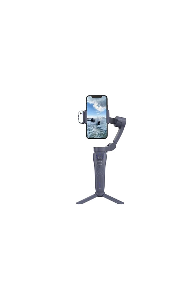 Image Stabilizer with AI on 3 Axes, Face and Object Tracking, Portable and Foldable, Ideal for Vlogg - 2