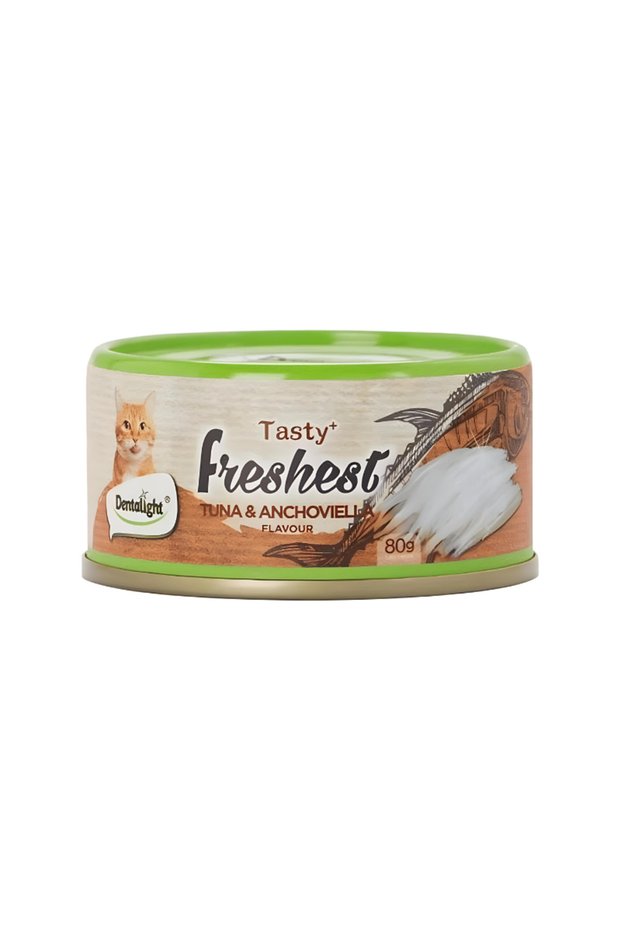 Tasty Freshest Cat Treat in Can Tuna & Anchoviella 6x80g