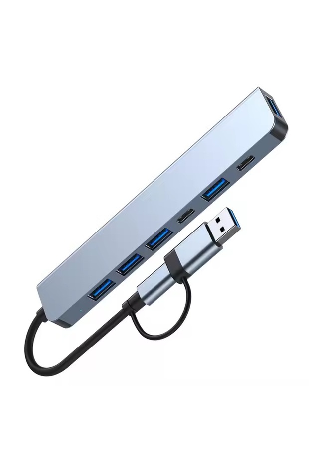 1 TO 7 USB Çoğaltıcı Çoklayıcı USB Type-C Hub Port Adaptör - 3