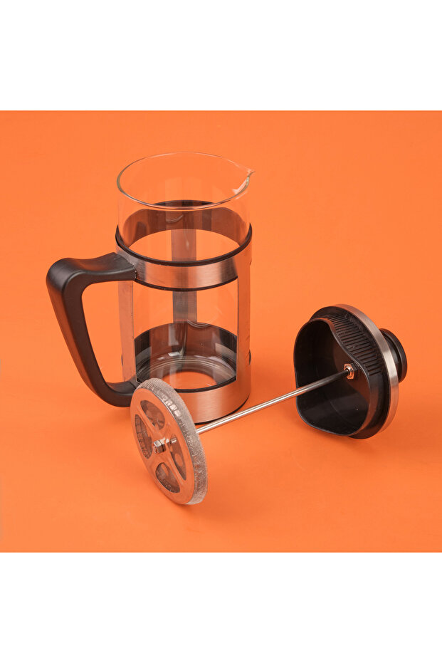 French Press - Siyah / Gri - 600 ml - 1
