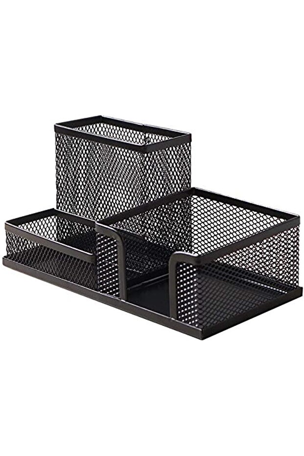 Metal Mesh Desk Organizer, Black