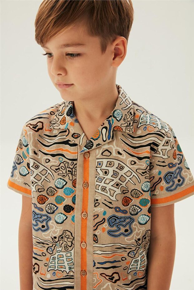 Boy Patterned Shirt - 3