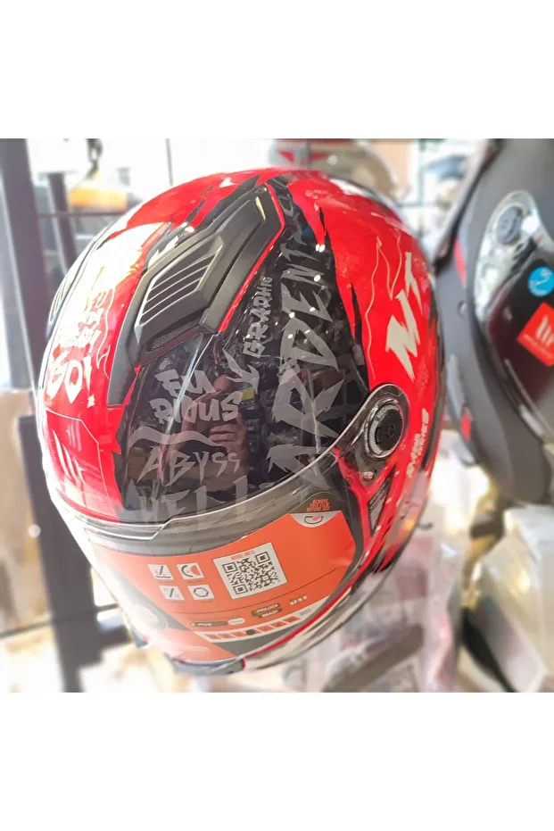 HELMETS FF126 STINGER 2 ARDENT KIRMIZI C5 PARLAK XL - 5