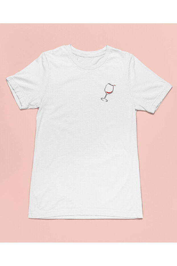 Minimal Wine Glass Unisex T-Shirt T-Shirt