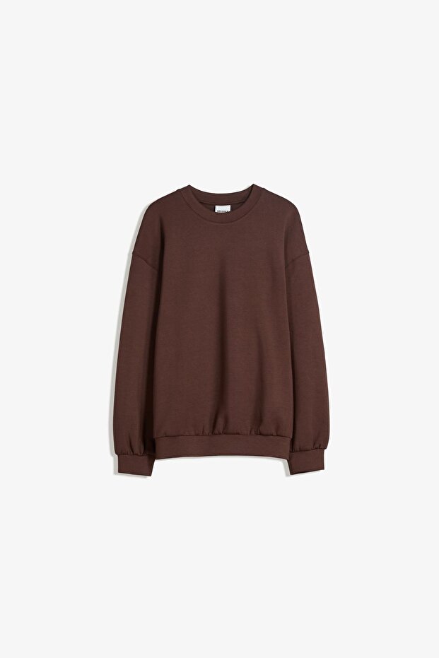 Modal kumaşlı oversize sweatshirt - 2