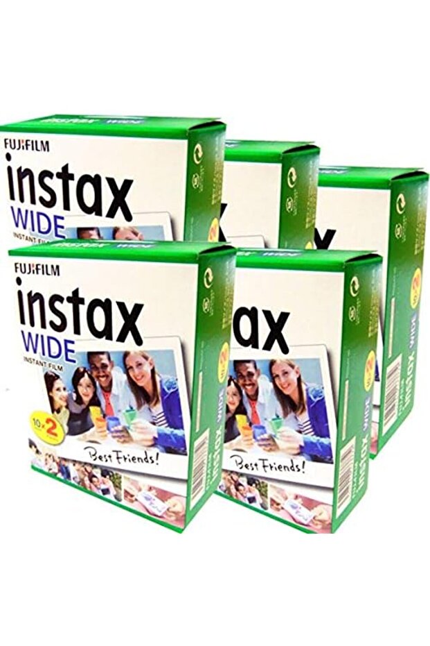مجموعة Instax Wide من 5 صناديق × 20 ورقة (100 ورقة)