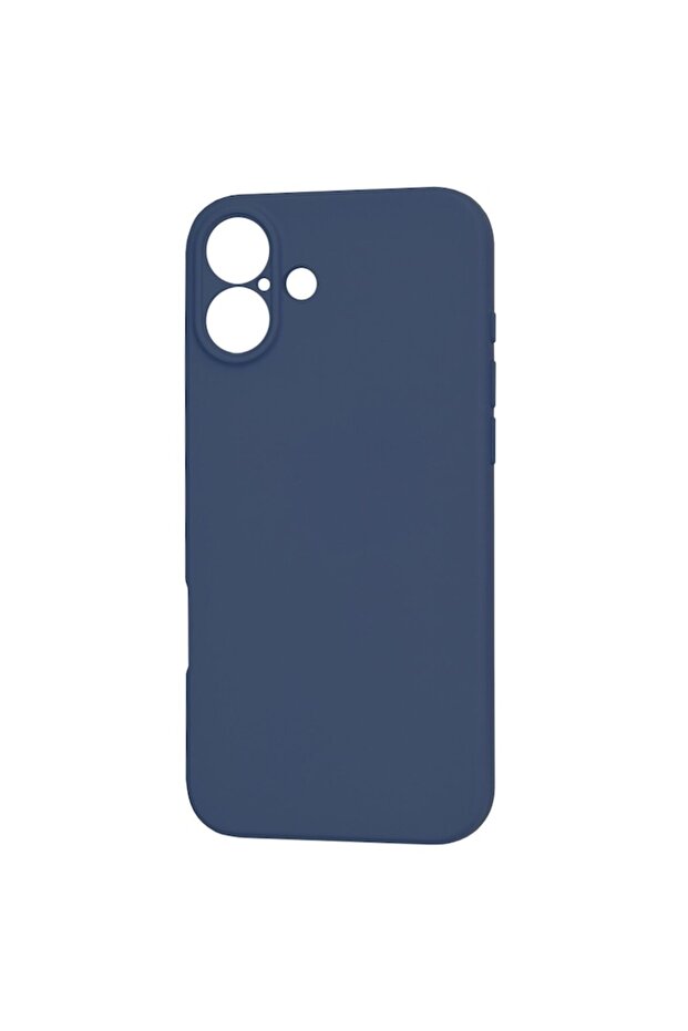 Protective Case Compatible with Apple iPhone 16 Plus, SoftFlex, Silicone, Dark Blue - 3
