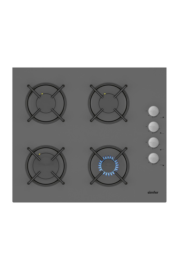 ✨3'lü Ankastre Set - 73L Power Turbo Fırın + Silver Cam Ocak + Push Button Silver Cam Davlumbaz - 2