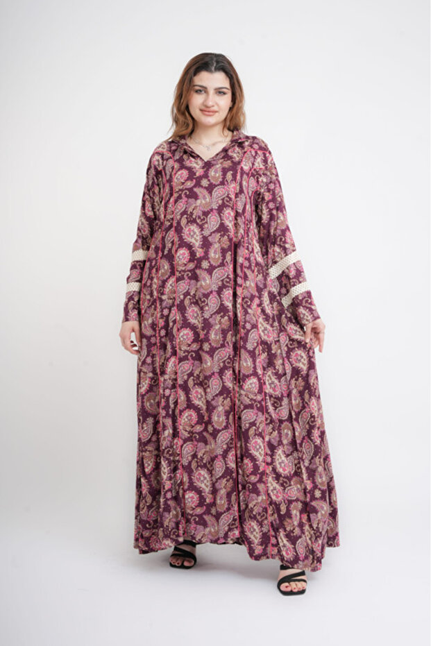 جلابية أنيقة بياقة - 1