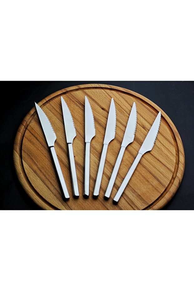 Mercan Steak Bıçağı - Paslanmaz Çelik 6'lı Set - 2