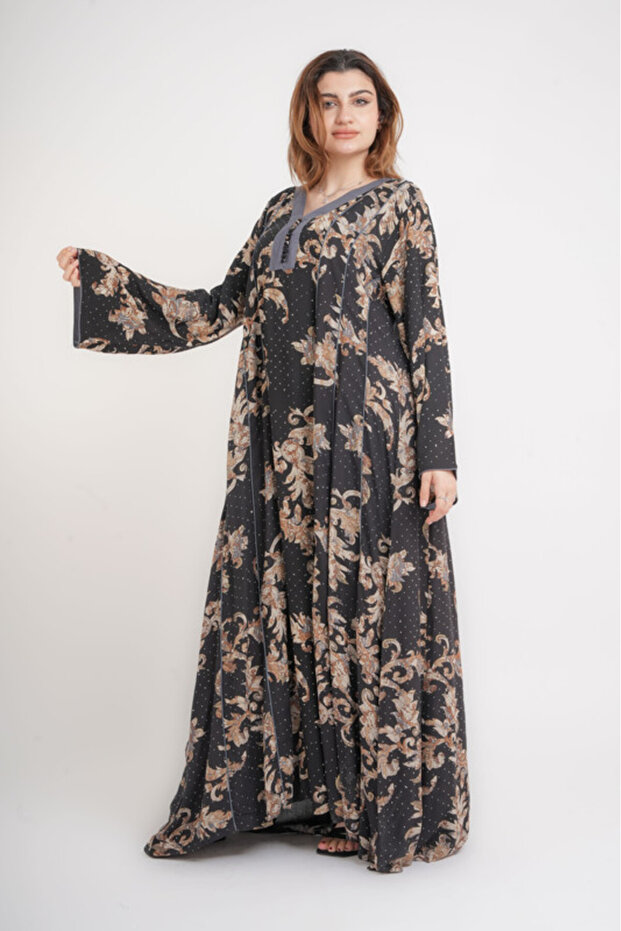 جلابية مطبوعة بأنماط كلاسيكية - 3