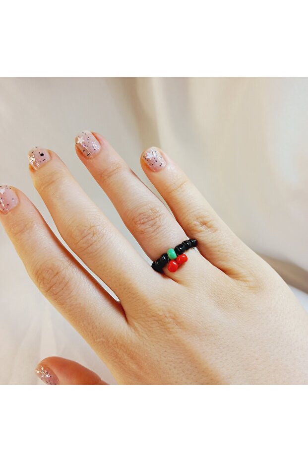 خاتم كرز Miyuki-خاتم كرز-خاتم Miyuki-خاتم كرز بسيط-خاتم خرز-خاتم منسوج - 1