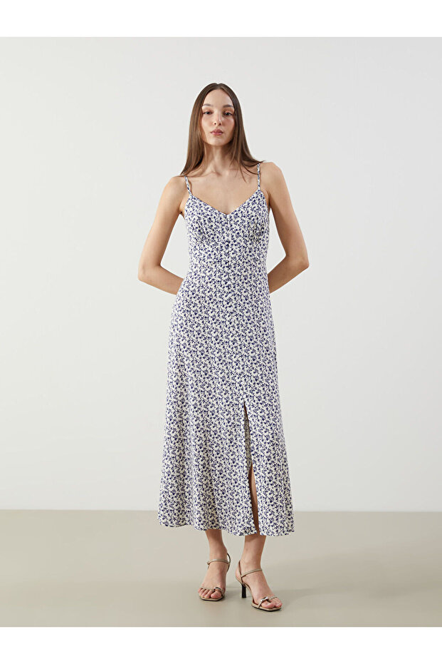 Candy Plus V-Neck Rope Strap Floral Dress