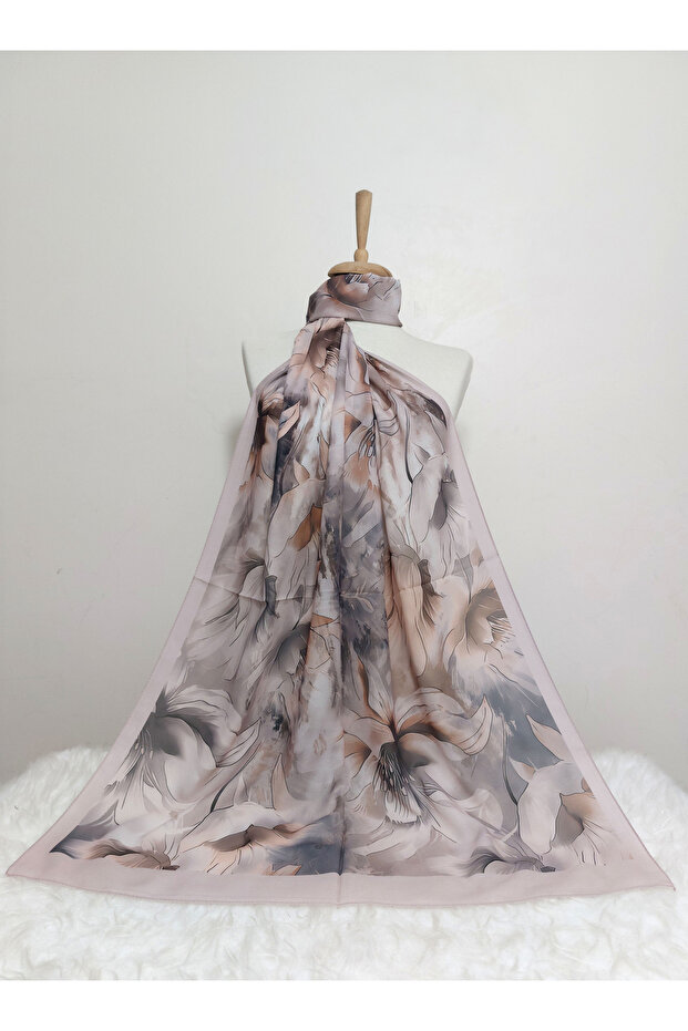 Patterned Italian Koton Soft Shawl High Quality Moose-Soft
