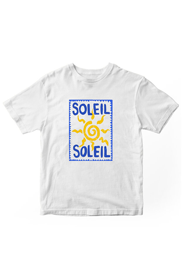 Soleil Printed Women's Tshirt White