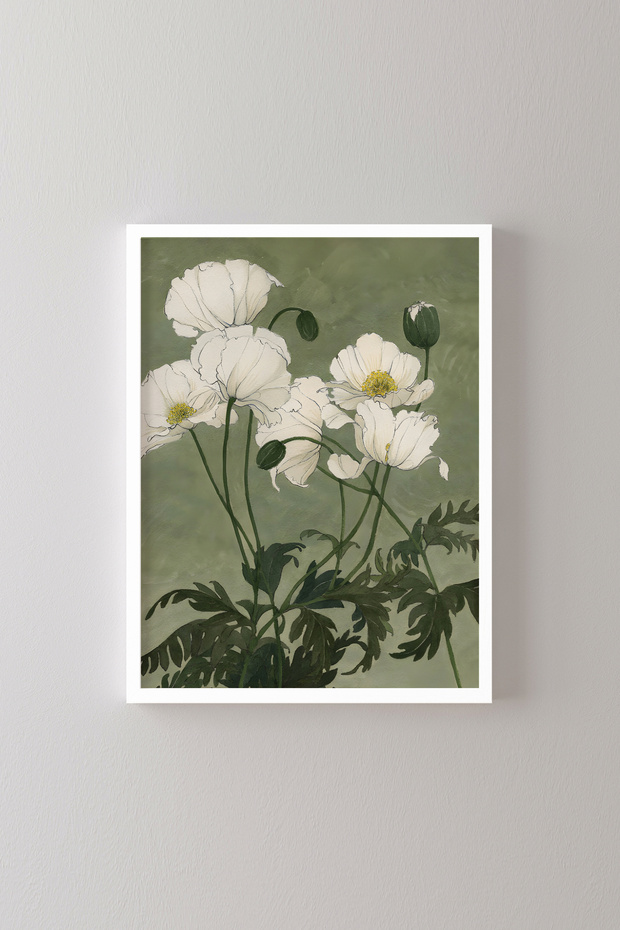 Spring Flower - White Frame - 1