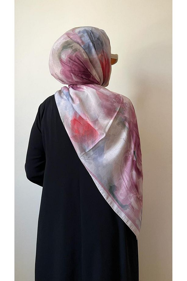 Roze Desen Pembe Soft Şal - 5