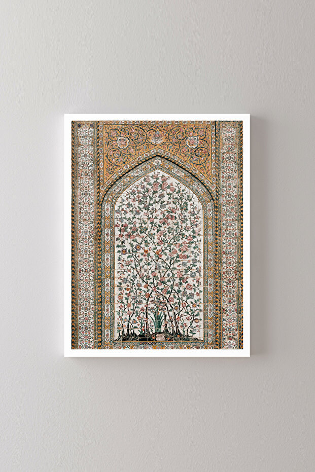 فن البلاط - إطار أبيض