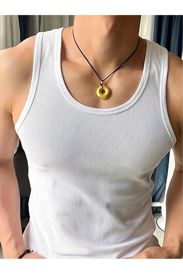 Men's Halter Collar Athlete Lycra Undershirt