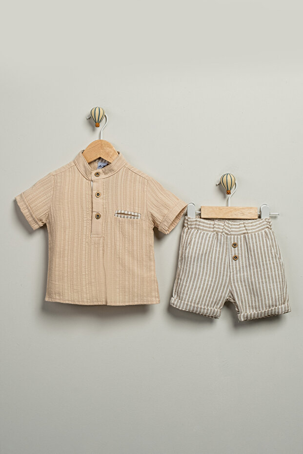 Baby Boy & Children's Set with 2-Pack Shirt Pocket Shorts