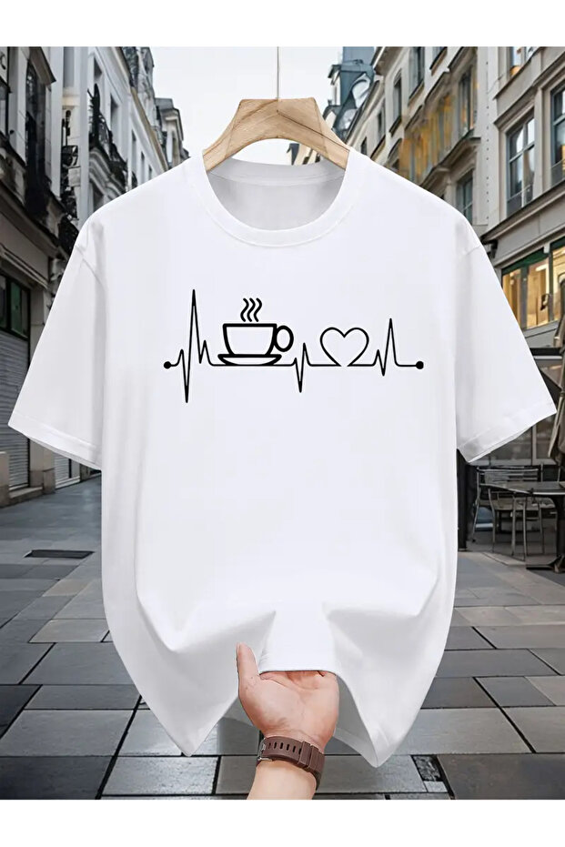 Premium Oversized Fit Short-Sleeve Printed T-Shirt
