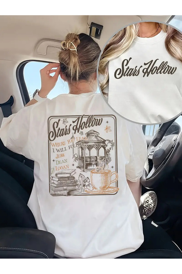 Premium Oversized Fit Short-Sleeve Printed T-Shirt