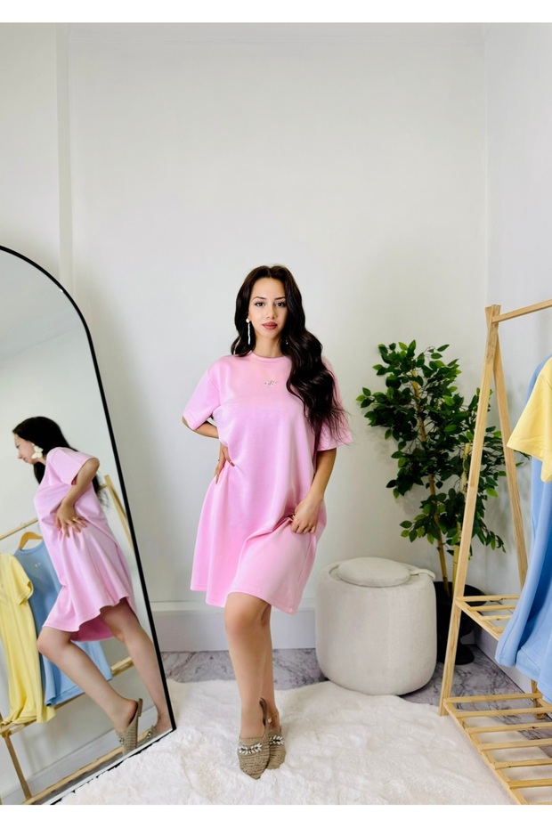 Oversize T-Shirt Elbise