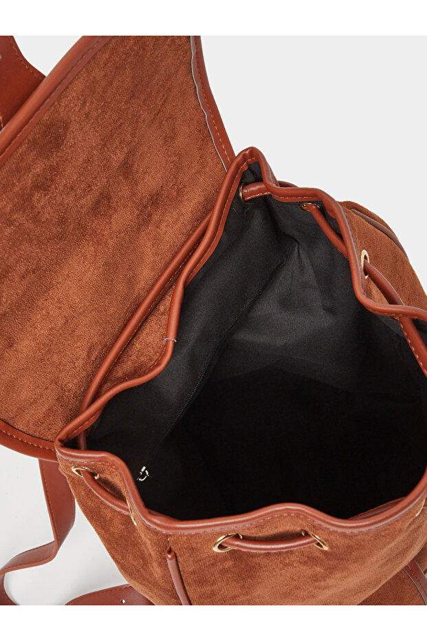 Belted Pocket Backpack with Drawstring - 4