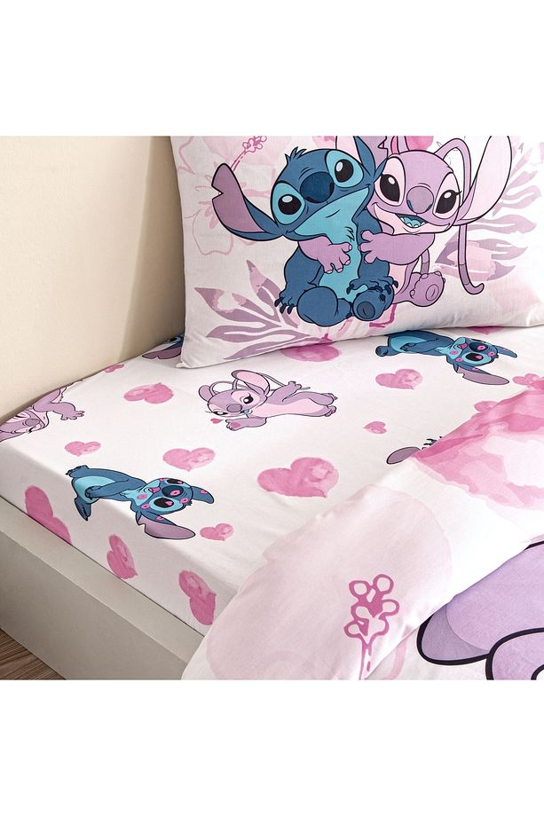 Lisanslı Lilo&Stitch Tek Kişilik Pamuk Nevresim Takımı - 3