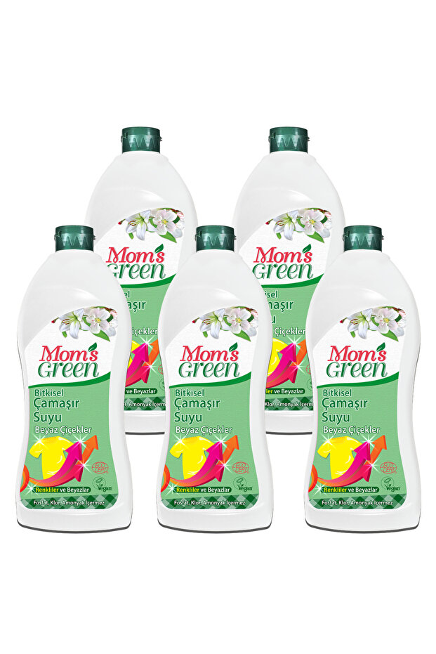 5'li Set Bitkisel Çamaşır Suyu - BEYAZ ÇİÇEKLER ECO - 1