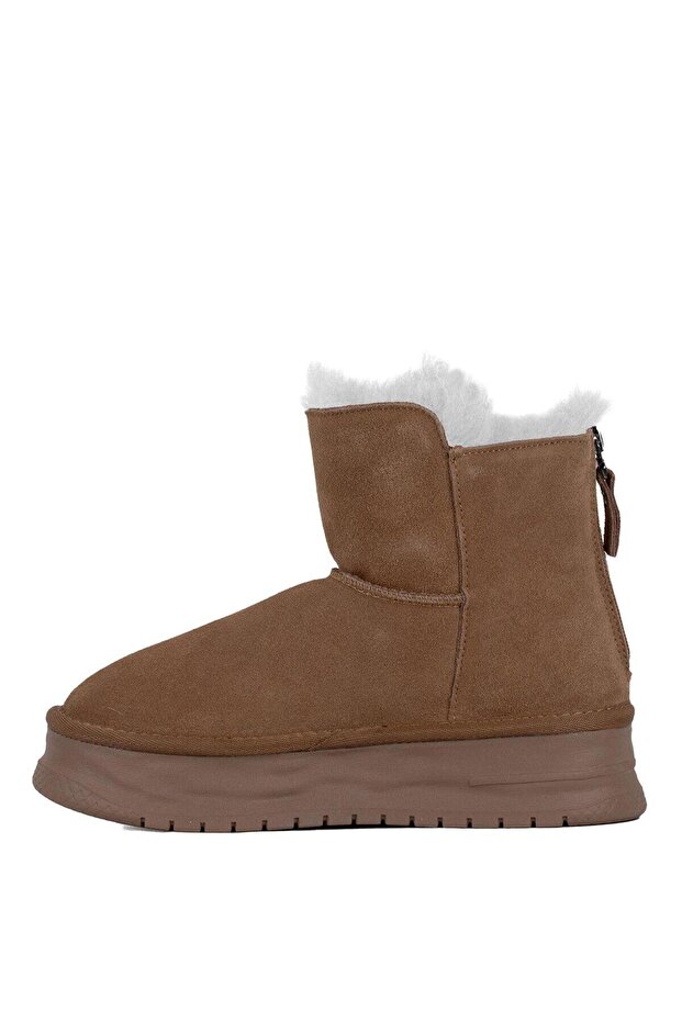 24K156-2 Kadın Düz Bot Camel - 3