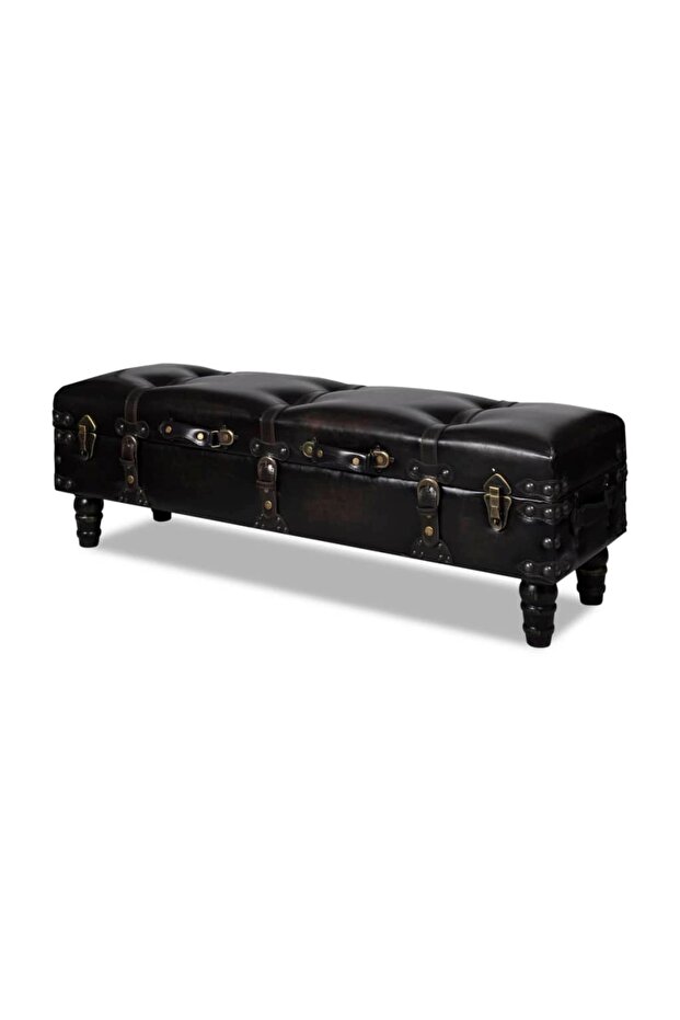 Long Storage Bench Brown