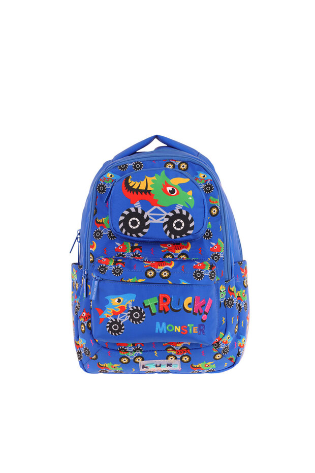Toys Boys 3D Truck Shaped Primary School and Daily Backpack - Blue - L5255